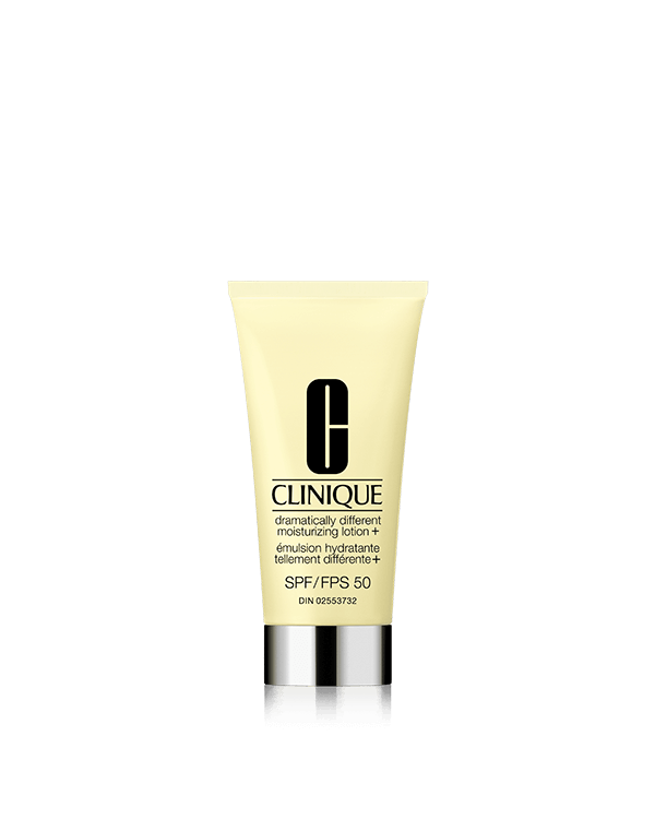 Dramatically Different Nemlendirici Losyon + SPF 50, <P>Hafif yapılı nemlendirici losyon, cilt bariyerini güçlendirmeye ve anında nem kazandırmaya yardımcı olur, SPF ile koruma sağlar; üstelik beyaz kalıntı bırakmaz. Cildin daha güçlü ve dengeli bir görünüme kavuşmasına destek sağlar. </P><P>Dermatologlar tarafından geliştirilmiştir. Alerji testinden geçmiştir. %100 parfümsüzdür. Hassas ciltler için uygundur</P>